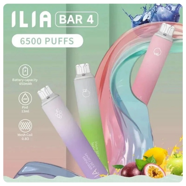 ilia拋棄式 ilia6500口拋棄式電子煙 ilia一次性電子煙 SP2S官